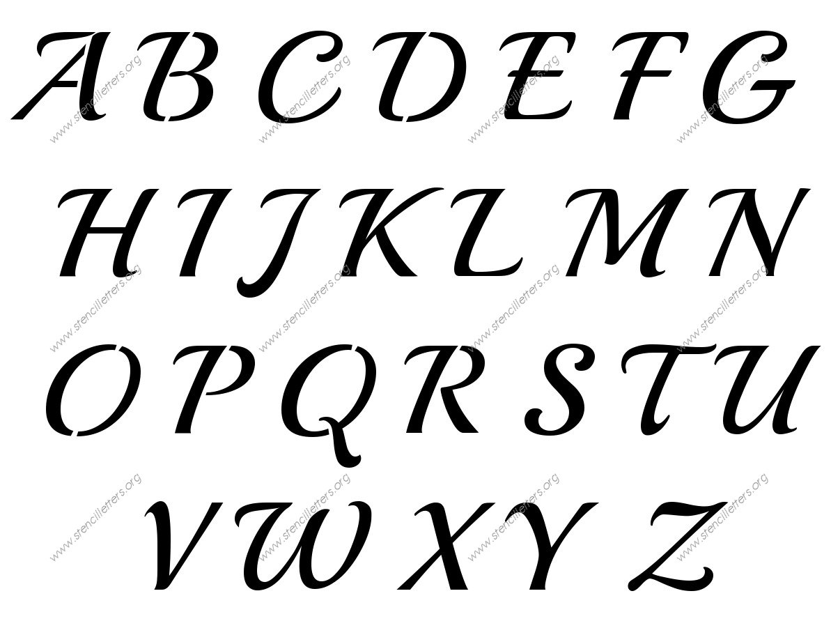Vintage Calligraphy Custom Made to Order Stencil
