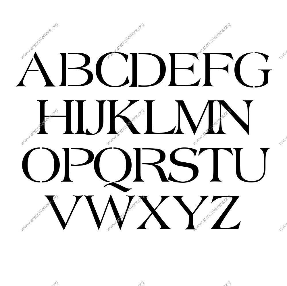 1960s Americana Stencil Letter Set