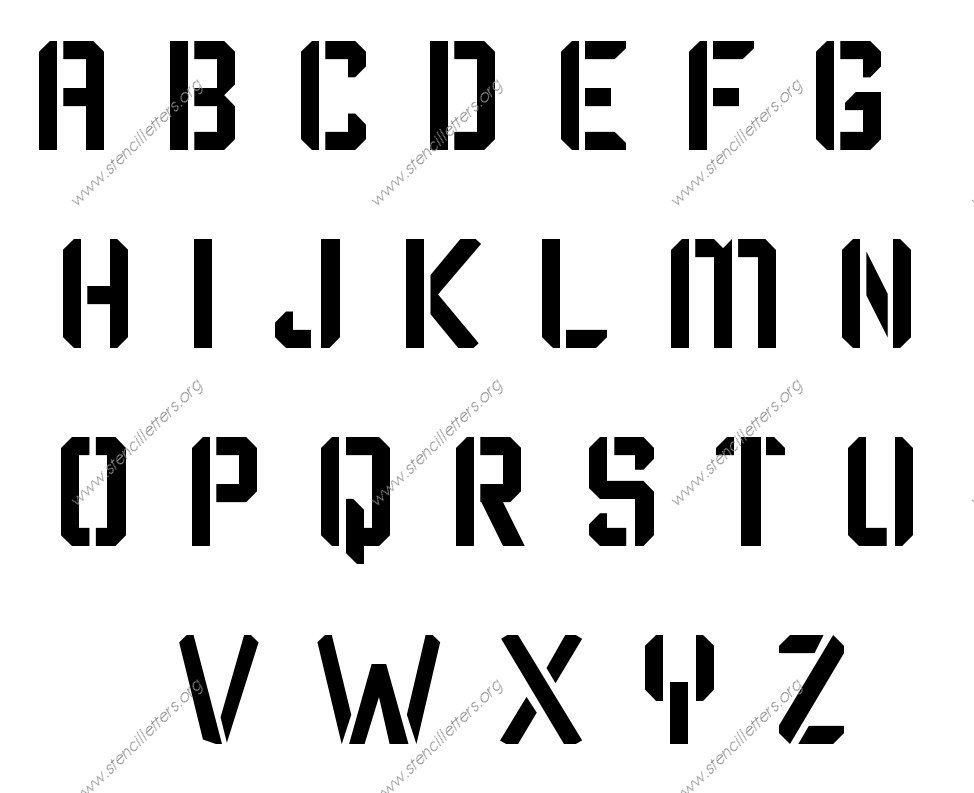 Techy Modern Custom Made to Order Stencil