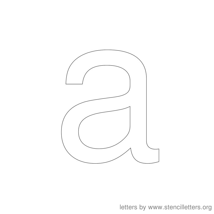 12 Inch Stencil Letter Lowercase A