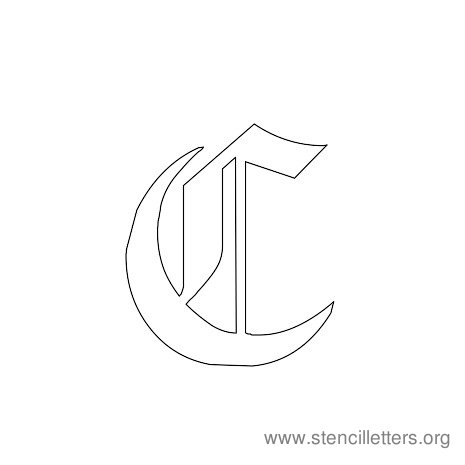Gothic Stencil Letter C