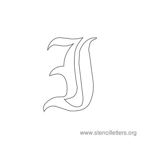Gothic Stencil Letter I