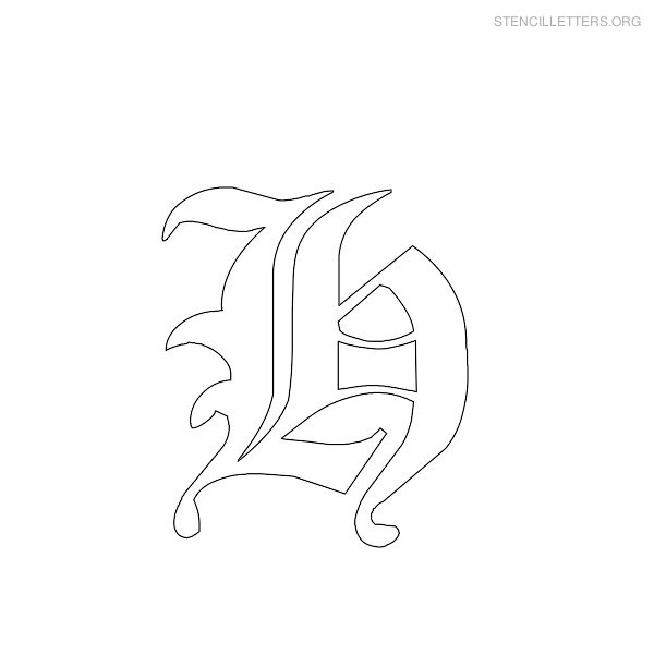 Stencil Letter Gothic H