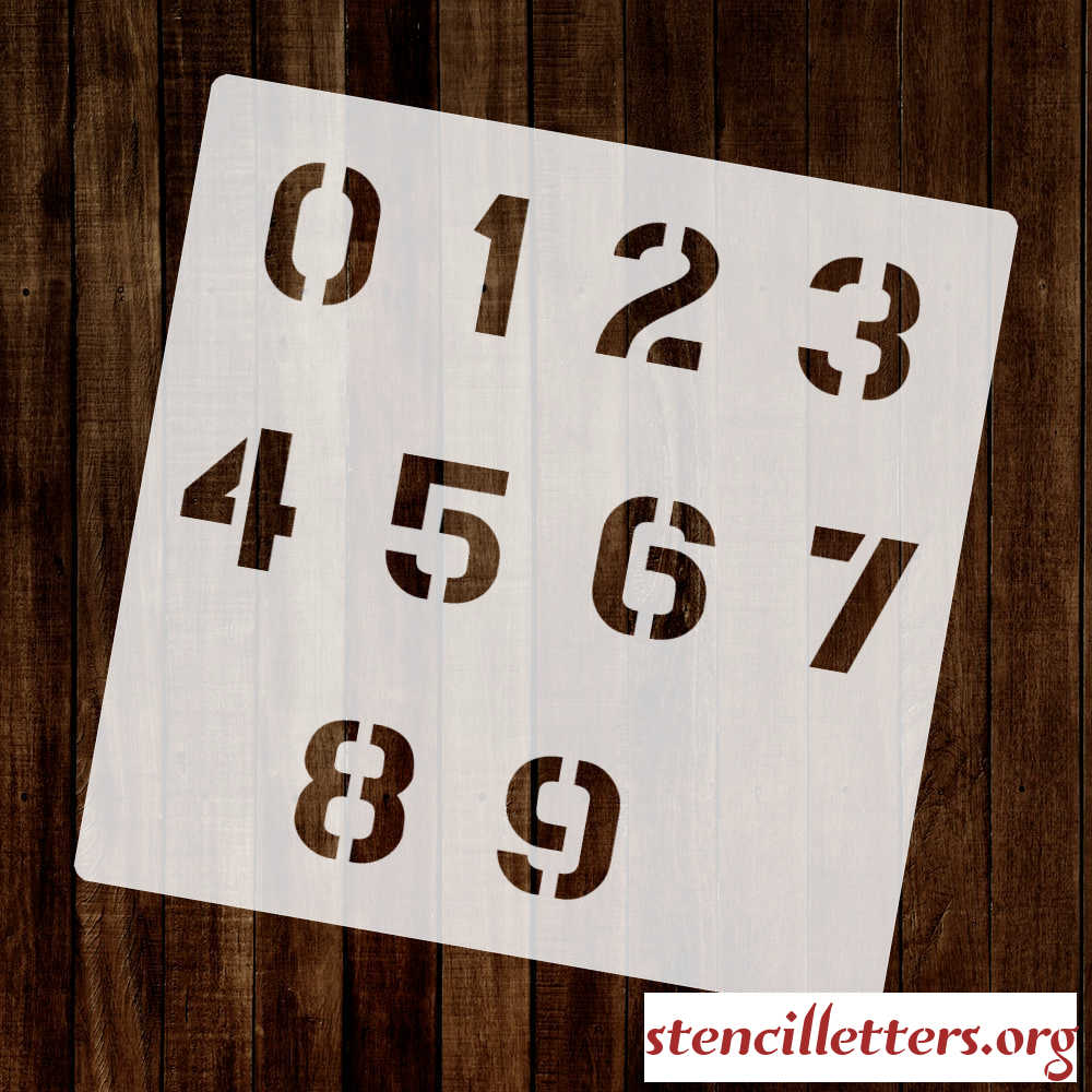 HEAVY ARMY number stencil HEAVY ARMY number stencil