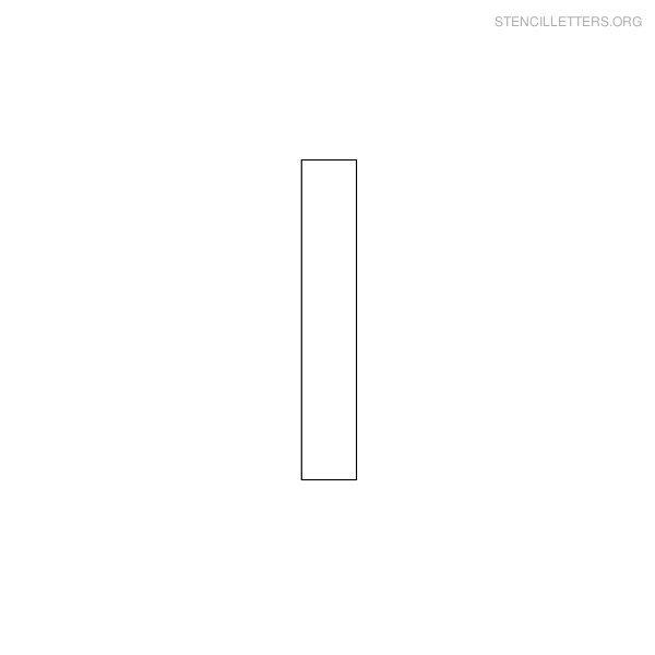 Stencil Letter Military I
