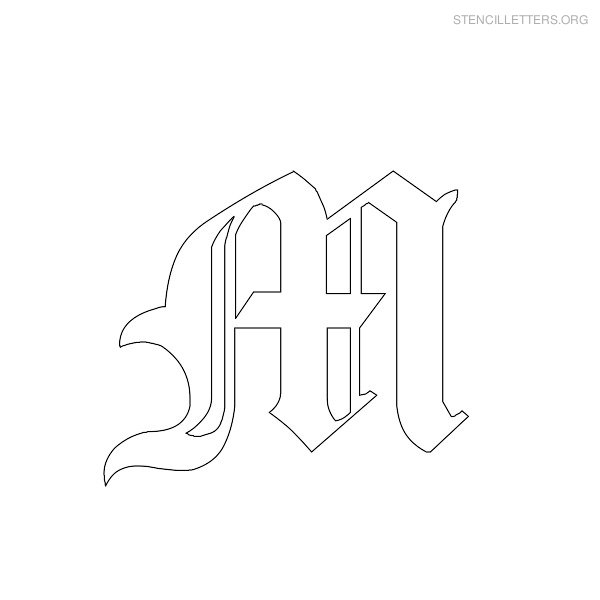 Stencil Letter Gothic M