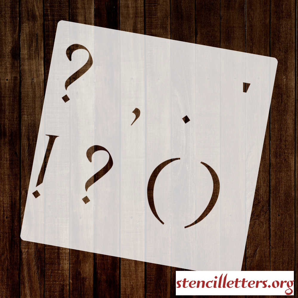 MONUMENTAL CURSIVE punctuation