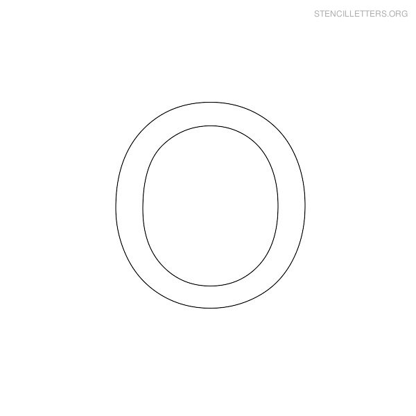 Stencil Letters O