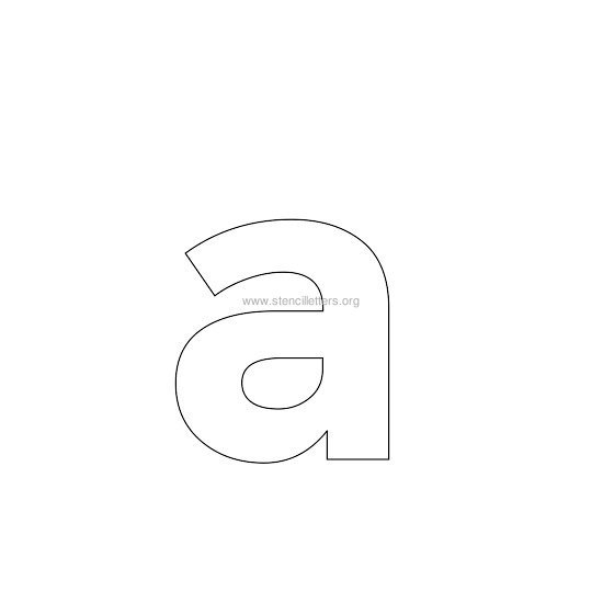 bold stencil letter a