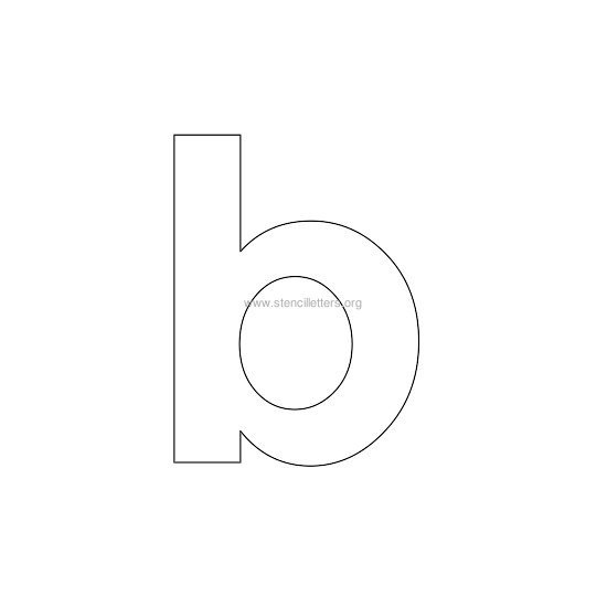 bold stencil letter