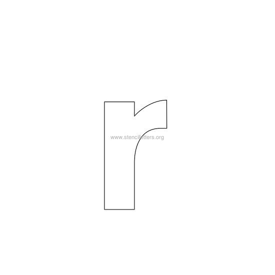 bold stencil letter r