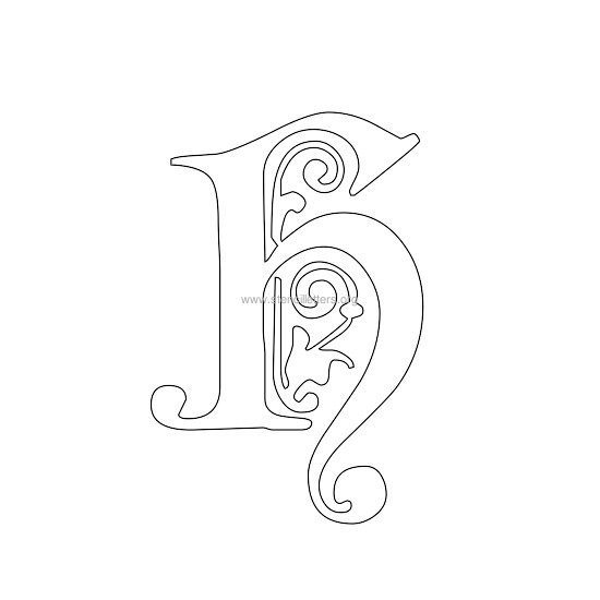 floral wall stencil letter h