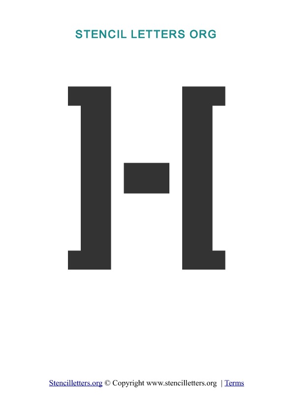 PDF Stencil Template H