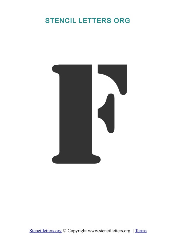 PDF Stencil Template F