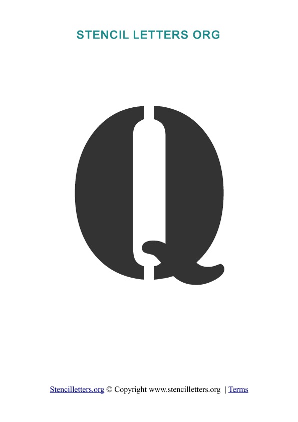 PDF Stencil Template Q