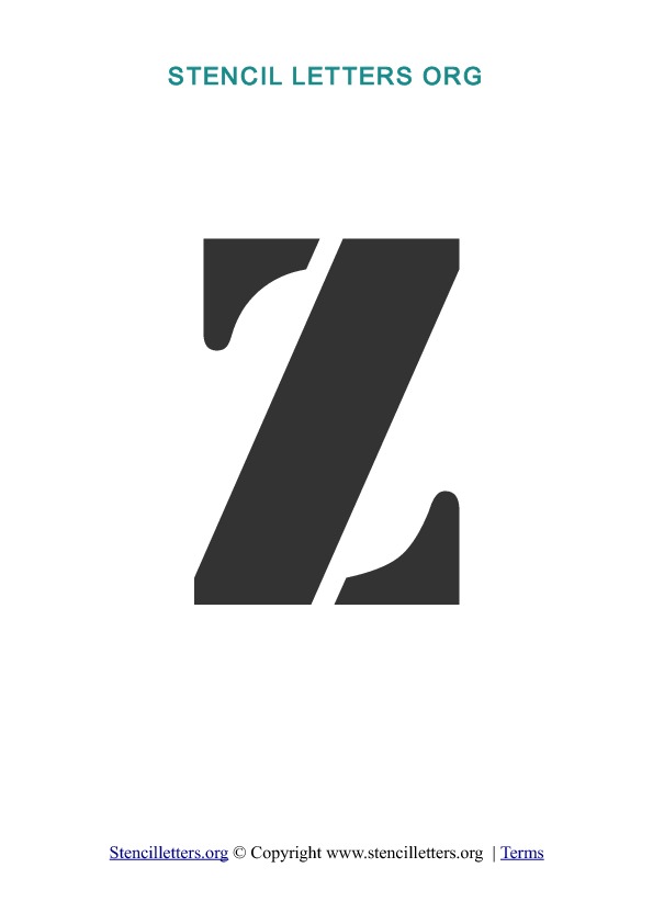 PDF Stencil Template Z