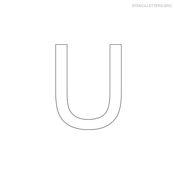 Stencil Letters U